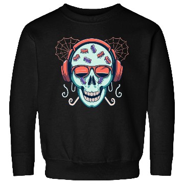 Discover Skull Candy Halloween For Music Sweatshirts