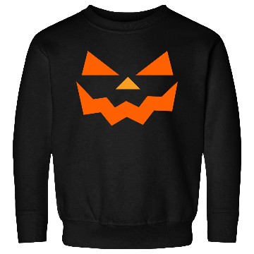 Discover pumpkin halloween scary face outline horror design Sweatshirts