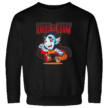 Discover Halloween Trick or Treat Vampire Sweatshirts