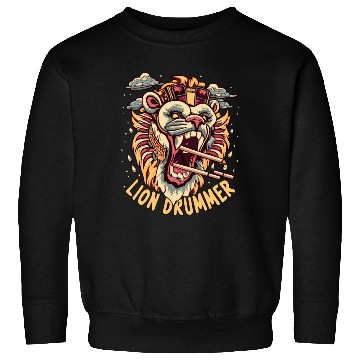 Discover Lion Drummer Sweatshirts