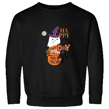 Discover Happy Day Boo Witch Trick or Treat Ghost Sweatshirts