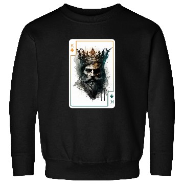 Discover King Spades Halloween Creepy Gothic Poker Sweatshirts