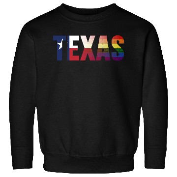 Discover Rainbow Texas Flag Design for proud LGBT+ Texan Sweatshirts