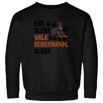 Discover Eat Sleep Walk Doberman Sweatshirts