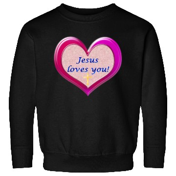 Discover Jesus loves you! Sweatshirts