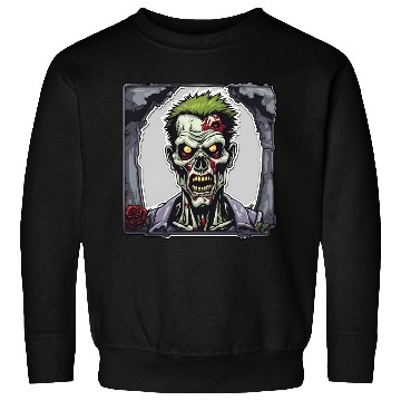 Discover Zombie / Monster / Halloween /green / undead /dead Sweatshirts