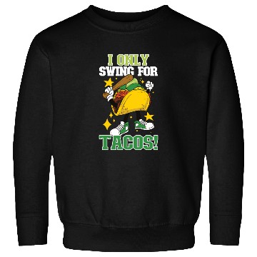Discover Taco Mexican Food Baseball Card Baseball Player Sweatshirts