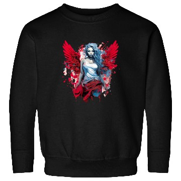 Discover Woman with Angel Wings Angel Esoteric Wings Sweatshirts