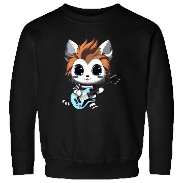 Discover Chibi Zebra Playing Electric Guitar Sweatshirts