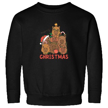 Discover Capybara Christmas Tree Merry Christmas Sweatshirts