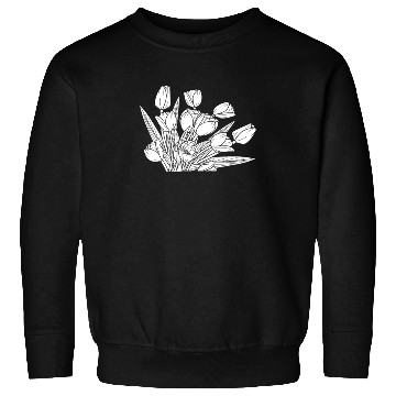 Discover Tulip Gardening Bouquet Sweatshirts