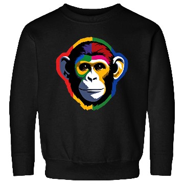 Discover Bold and Colorful Monkey Graphic Design Sweatshirts