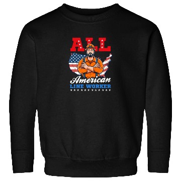 Discover Lineman Pole All American Line Worker Sweatshirts