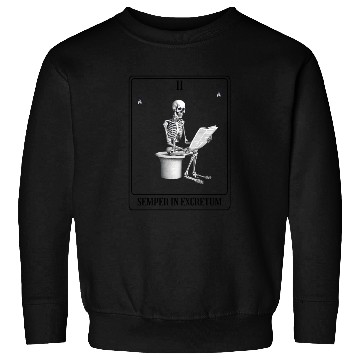 Discover Tarot Card Funny Skeleton Design Sweatshirts