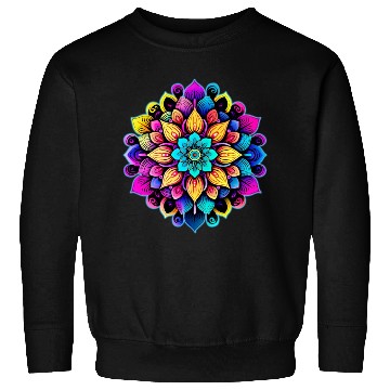 Discover Mandala: A Complex, Multicolored Floral Pattern Sweatshirts