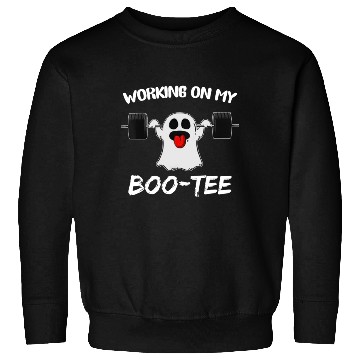 Discover Working On My Boo Sweatshirts Ghost Workout Gym Halloween
