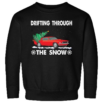 Discover Drifting Through The Snow Car Lover Sweatshirts