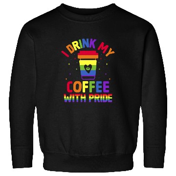 Discover Gay Pride Parade Caffeine LGBTQ Coffee Drinker Sweatshirts