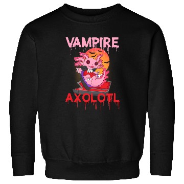 Discover Vampire Axolotl Sweatshirts