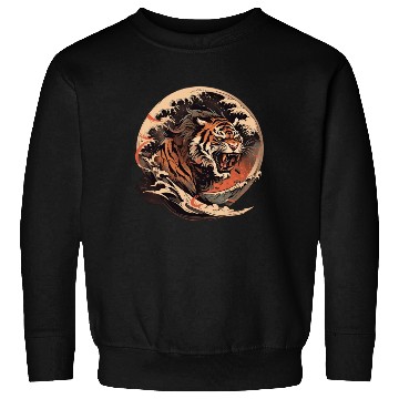 Discover Tokyo Asia 80s Japanese Retro Tiger Sweatshirts