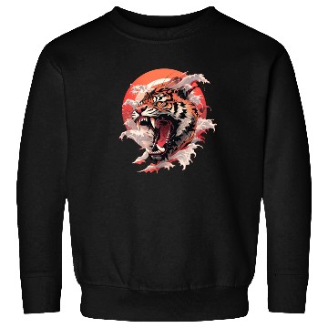Discover Tokyo Asia 80s Japanese Retro Tiger Sweatshirts
