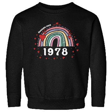 Discover Cute Rainbow Awesome 1978 - 45th Birthday w/ Sweatshirts