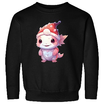 Discover Christmas Delight Axolotl: Laughter Beneath the Ha Sweatshirts