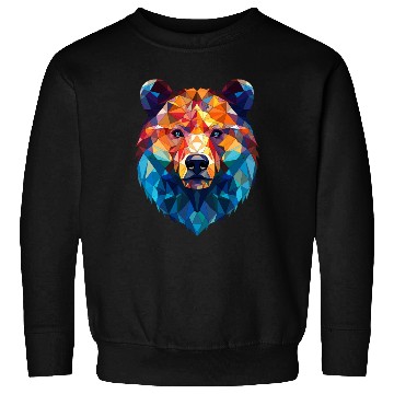 Discover Wild Psychedelic Bear Geometric Vibrant Sweatshirts