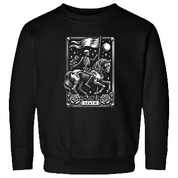 Discover Death Tarot Card Horror Design Sweatshirts