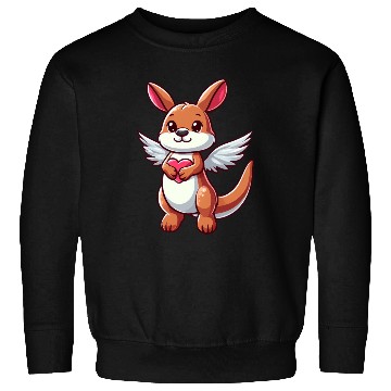 Discover Angel Kangaroo Heart Wings Sweatshirts