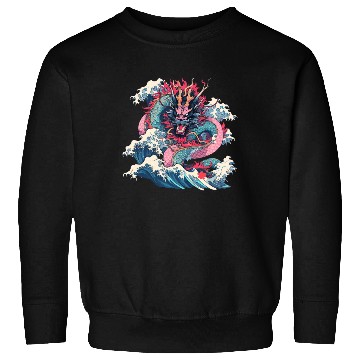 Discover Tokyo Asia 80s Japanese Retro Dragon Dragon Sweatshirts