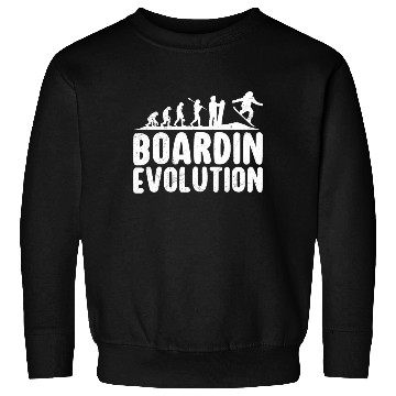 Discover Snowboarder Boardin Evolution Snowboarding Sweatshirts