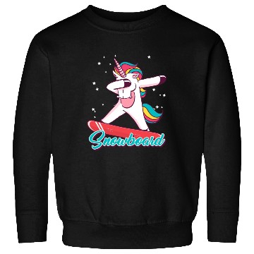 Discover Snowboard Girls Snowboarding Unicorn Sweatshirts