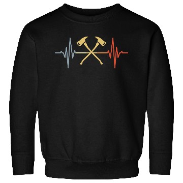 Discover Firefighter Axe Pulse Line Sweatshirts