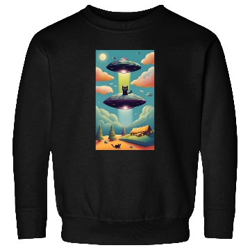 Discover Cats and UFOS Sweatshirts