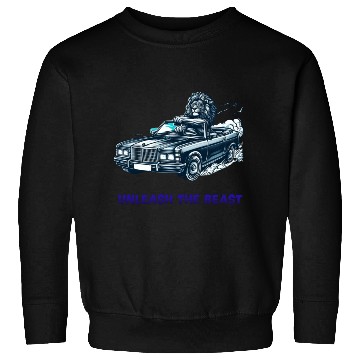 Discover Lion Driving Cool Car Sweatshirts