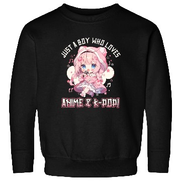 Discover Just a Boy who loves Anime and K-Pop Sweatshirts