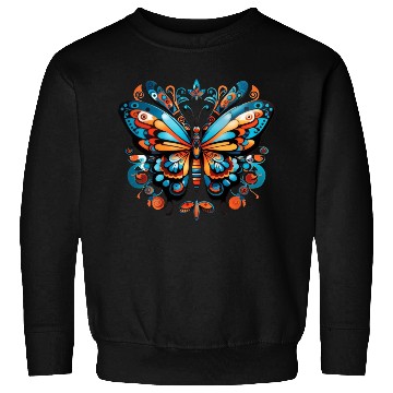 Discover Aztec Butterfly Rainbow Butterfly Women’s Sweatshirts