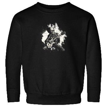 Discover Halloween Skeleton Playing Guitar - Music Sweatshirts