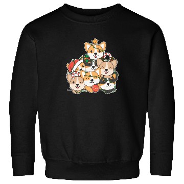 Discover Corgi Christmas Tree Funny Animal Christmas Sweatshirts
