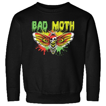 Discover Bad moth | fancy skull colored moth art Sweatshirts