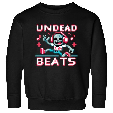 Discover Undead Beats - 8-bit Zombie Groove Sweatshirts