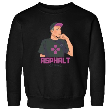Discover Black and Purple Gaming Avatar Logo Sweatshirts