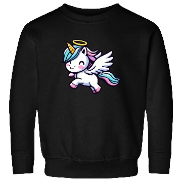 Discover Heavenly Unicorn: Sweet Magic with Angel Wings Sweatshirts