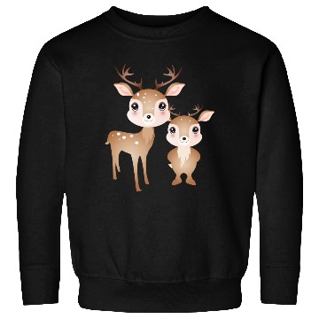 Discover two cute deer - favorite motif for two Sweatshirts