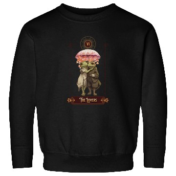 Discover "The Lovers" Frog Tarot Card Sweatshirts