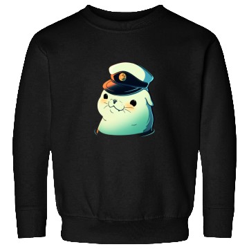 Discover Seal Sailor Cap Boat Captain Cap Boating Seal Sweatshirts