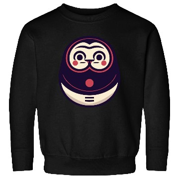 Discover Kawaii Cat Face Daruma Doll Sweatshirts