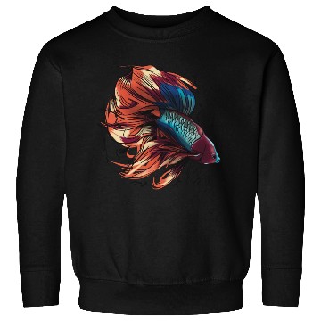 Discover Beta Fish Illustration Sweatshirts