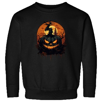 Discover Spooky Halloween Pumpkin Sweatshirts